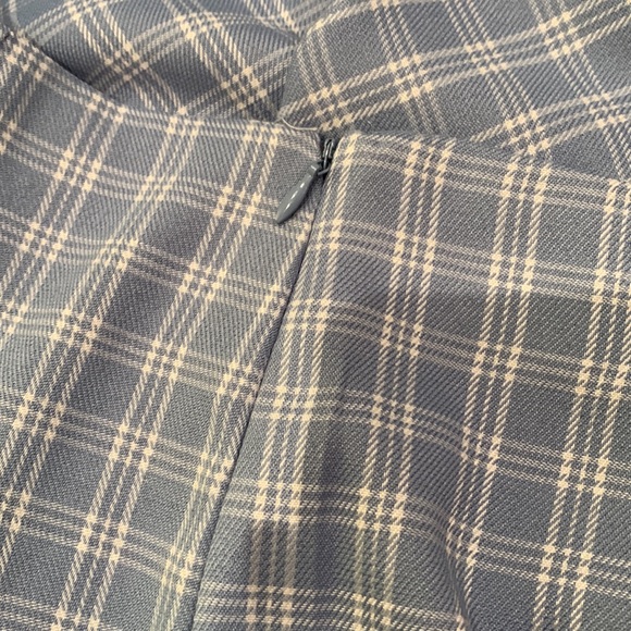 shein blue plaid mini skirt - Picture 2 of 3
